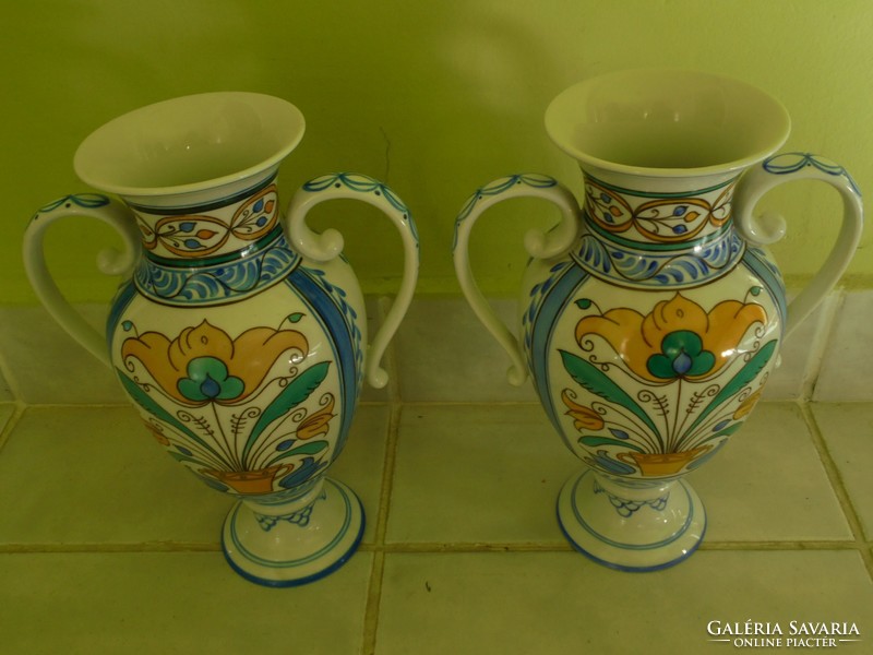 Kézzel festett porcelán váza páros