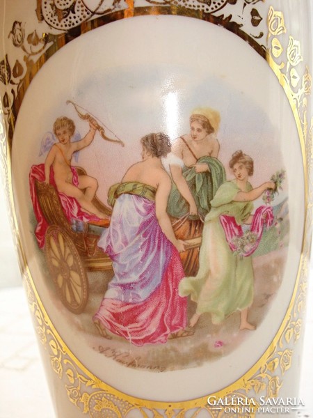 Angelica kaufmann vase decorated with a scene