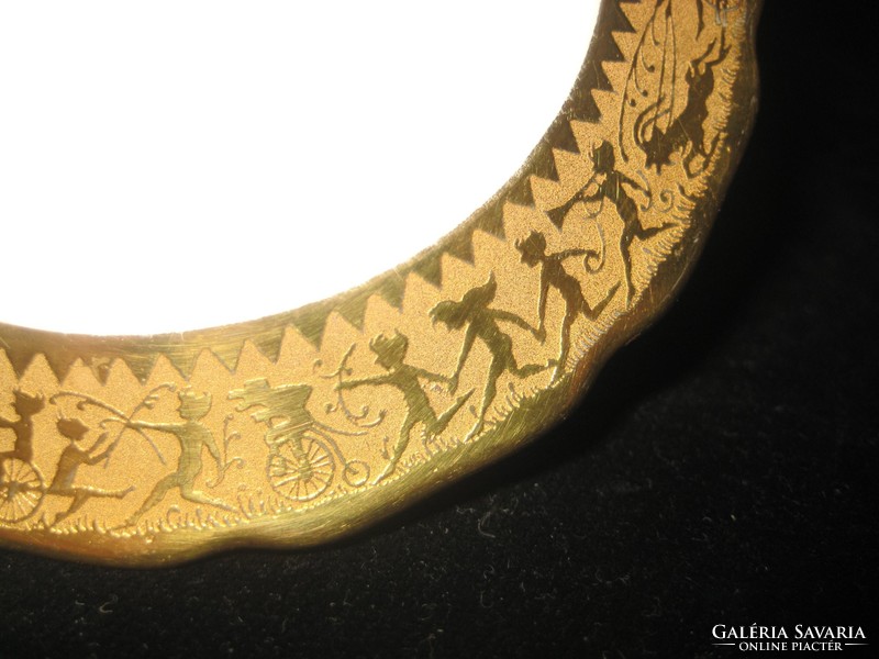 Carlsbadi  Elite - Ivory   vastagon aranyozott   cukor tartó ,  13 x 8 cm