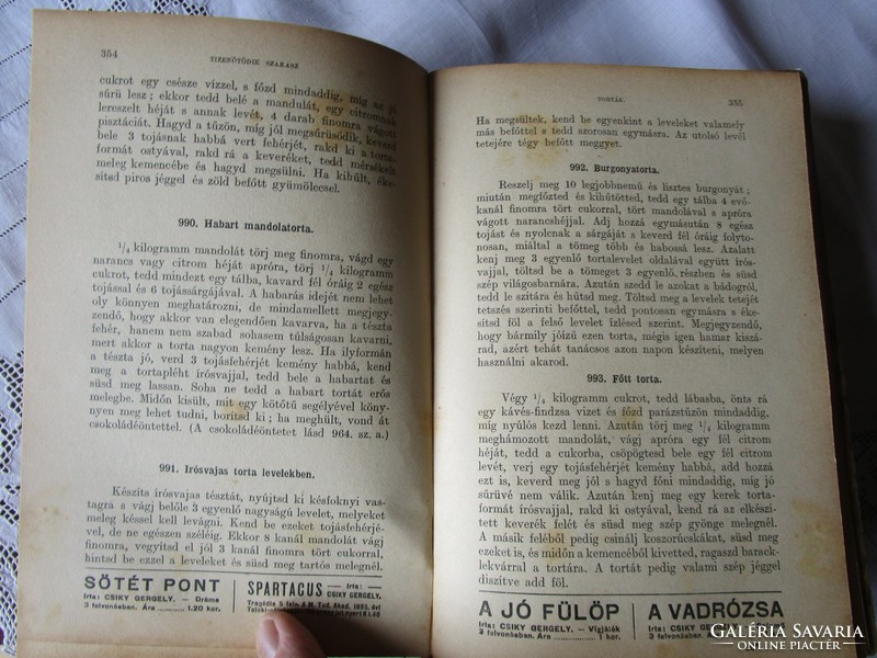 (Teréz Doletsko) Aunt Copper: Szeged cookbook with more than a thousand cooking instructions 1909