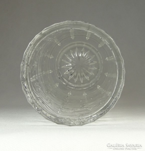 0Q479 Vastag falú régi kristály váza 25 cm