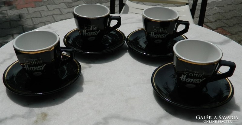 ACF cups & saucers>  8 részes /4sz./ olasz kávés készlet