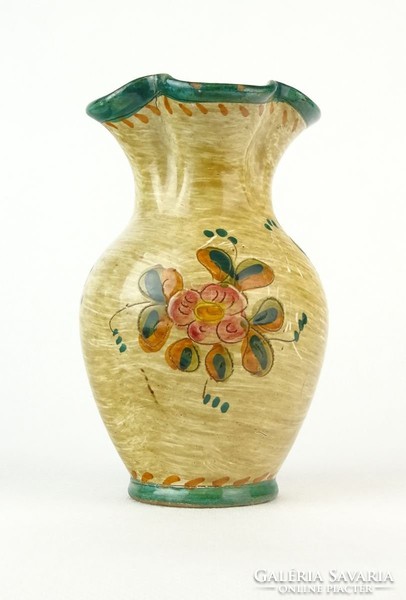 0Q492 Jelzett Olasz Graffito Edipinto kerámia váza