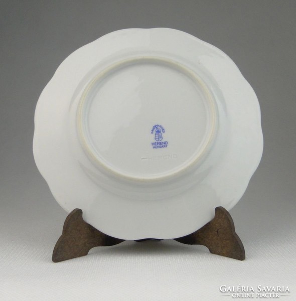 0R073 Régi Herendi porcelán kistányér 14.5 cm