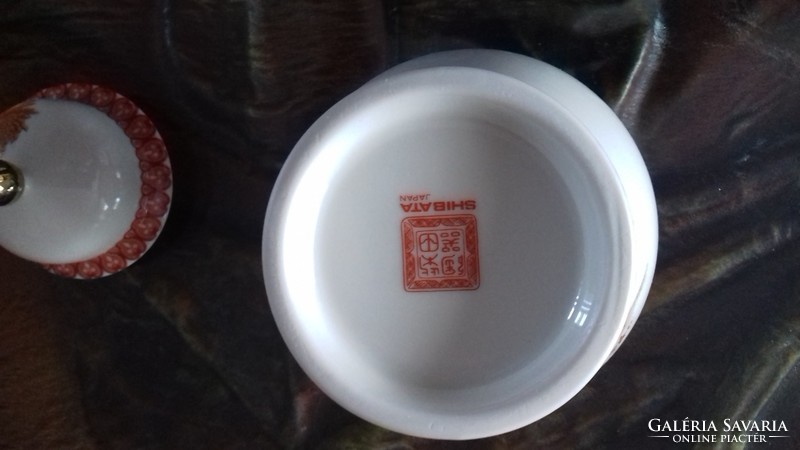 Gyönyörű! Japán porcelán teafu tarto, 12.5 cm, fedele nélkül  X