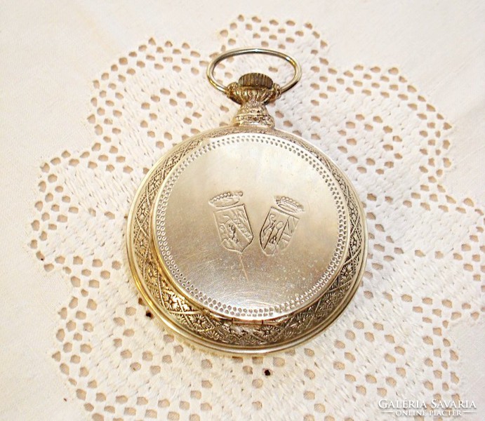 Silver watch-shaped box