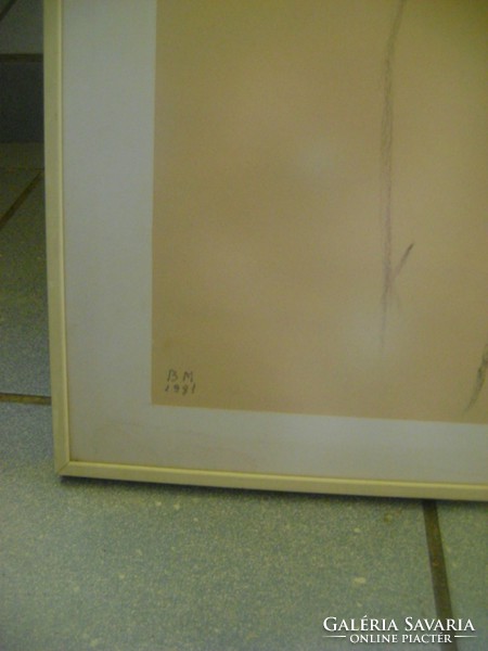 Borsos Miklós - Festő és akt modellje 51 x 41 cm