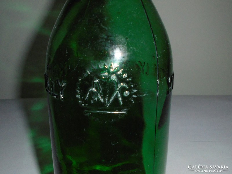Retro csatos üveg palack - KRISTÁLY - 1.5 liter, 1950-1980-as évekből