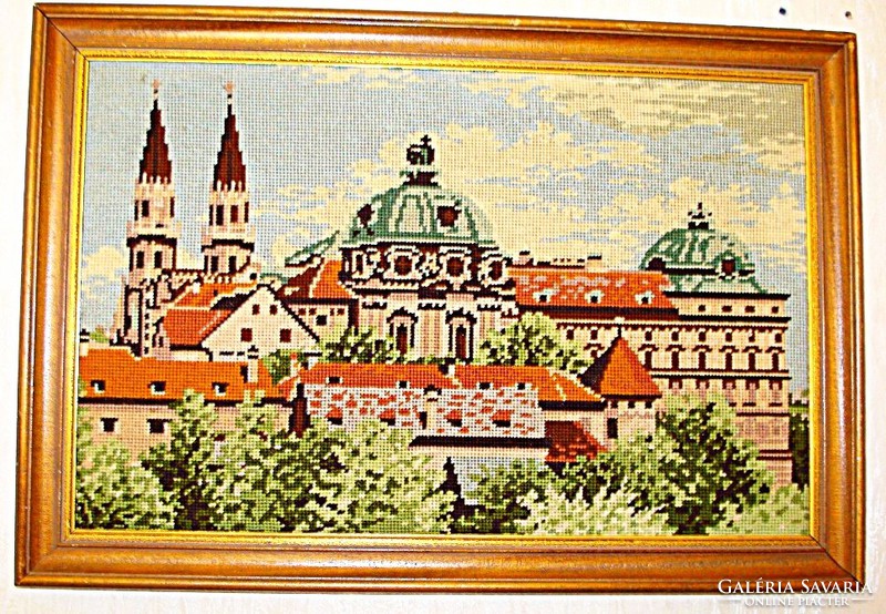 The tapestry depicting the 900-year-old Klosterneuburg Abbey