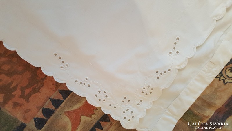 White linen cushion cover