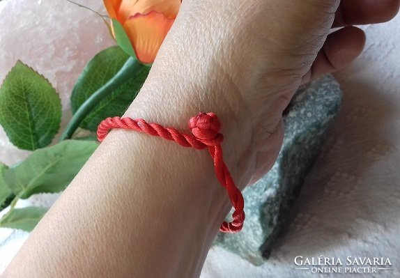 Red protection bracelet against negative energies, 3mm