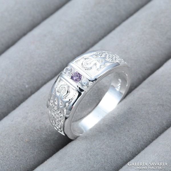 Purple tanzanite imitation stone ring size 7