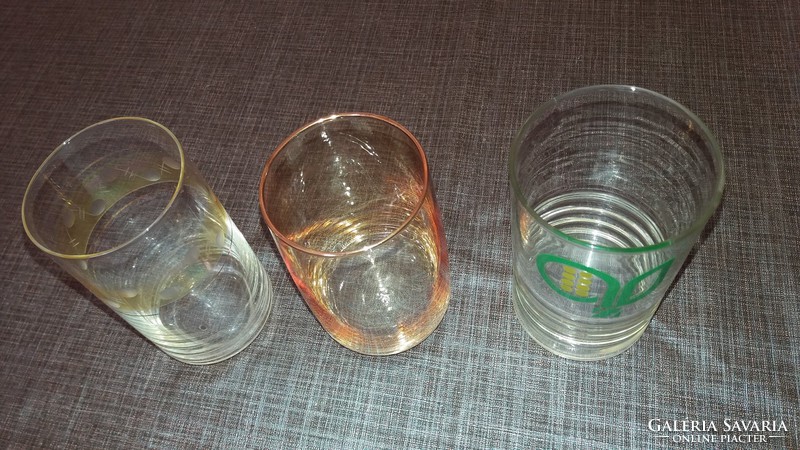 3 pcs. Retro glass cup