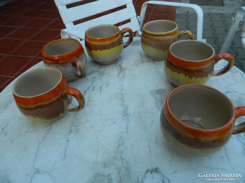 Antique continuous rainbow glaze mug - cup set