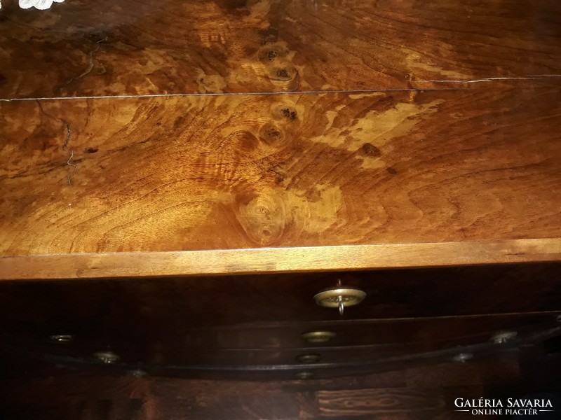 Original large belly Biedermeier chest of drawers