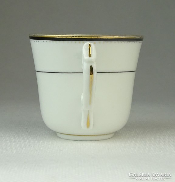 0R029 Régi aranyozott porcelán kávéscsésze