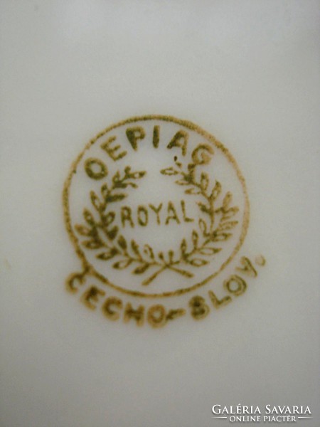 Antik, OEPIAG salátás v. kompótos v. fagylaltos készlet (1918-1920)