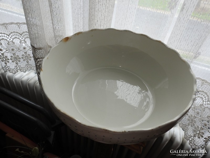 Antique granite giant coma bowl - granite type vessel