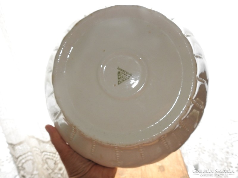 Antique granite giant coma bowl - granite type vessel