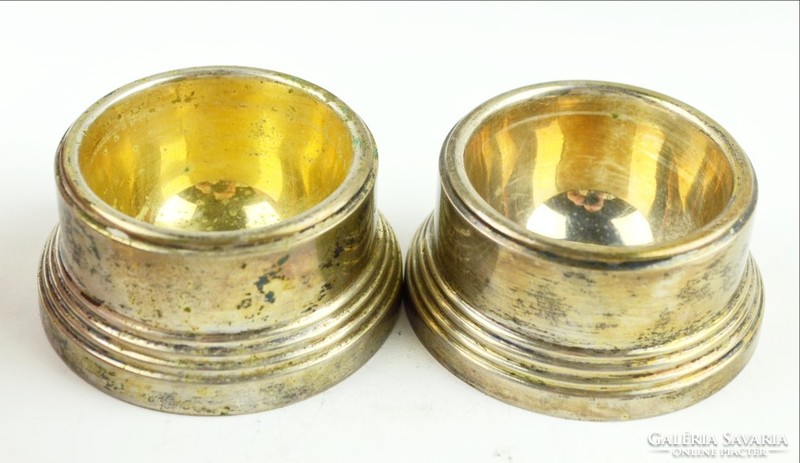 Ezüst fűszertátó párban aranyozott