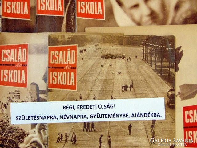 1967 április   Havilap  /  CSALÁD és ISKOLA  /  SZÜLETÉSNAPRA RÉGI EREDETI ÚJSÁG Szs.:  6356