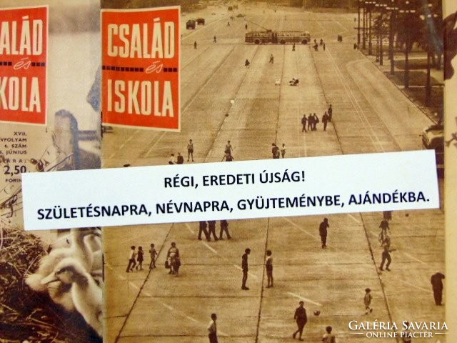 1967 január   Havilap  /  CSALÁD és ISKOLA  /  SZÜLETÉSNAPRA RÉGI EREDETI ÚJSÁG Szs.:  6353