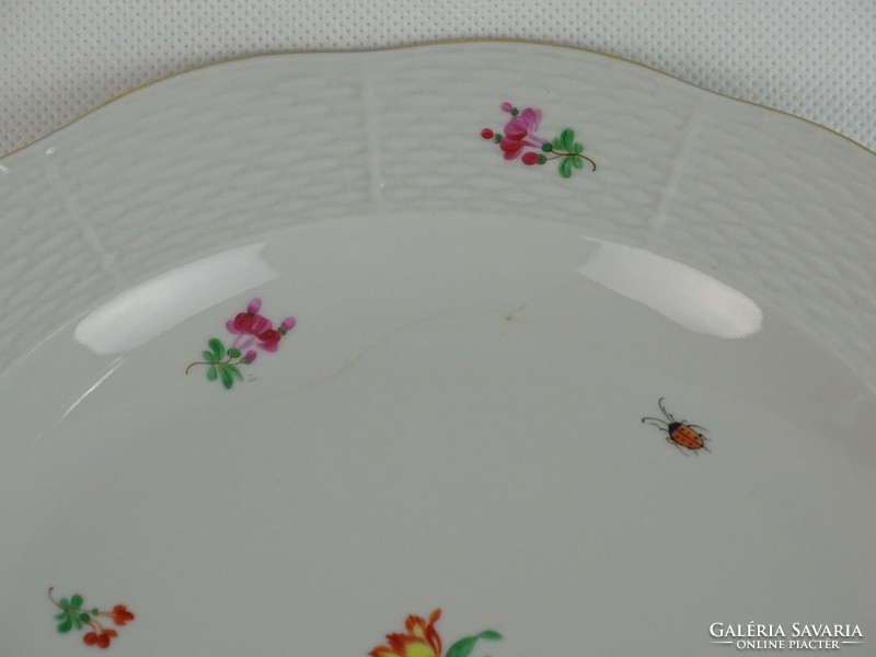 0R209 Antik Óherendi porcelán lapos tányér 6 db