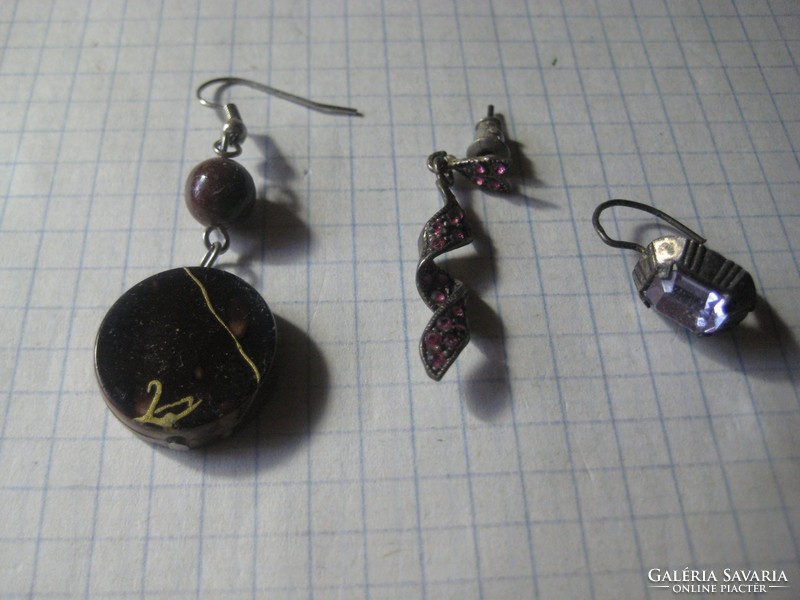Antique earrings 3 pcs
