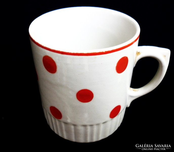 Zsolnay red dot cup, mug