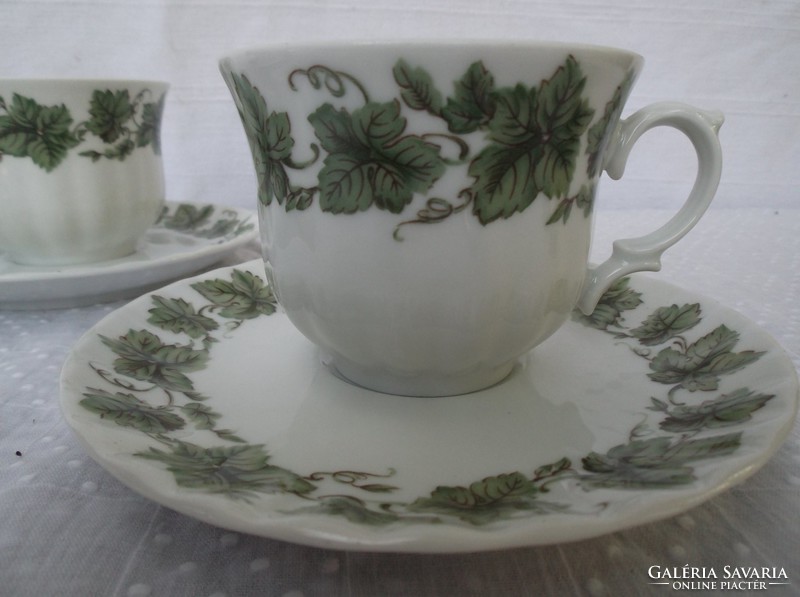 Coffee set - Bavarian - porcelain - cup 1.75 dl - base 12 cm - perfect!
