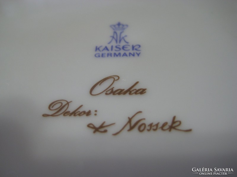 Kaiser  , porcelán fali tál  , az Osaka  sorozotból , hibátlan  szép tárgy , 30 cm