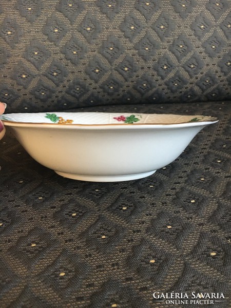 Antique Herend grape cluster muesli bowl, children's bowl
