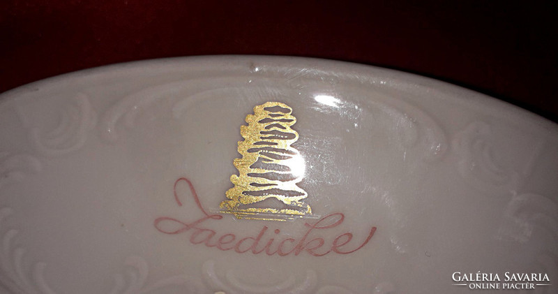  Ritka, 2 db Jaedicke tányér, a cég emblémájával jelzett
