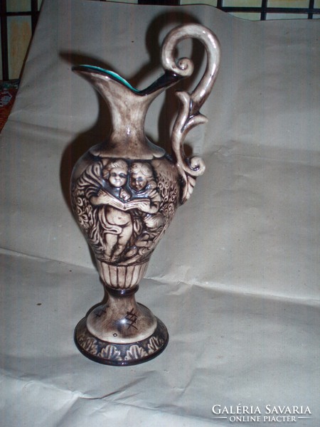 Vintage angelic faience carafe