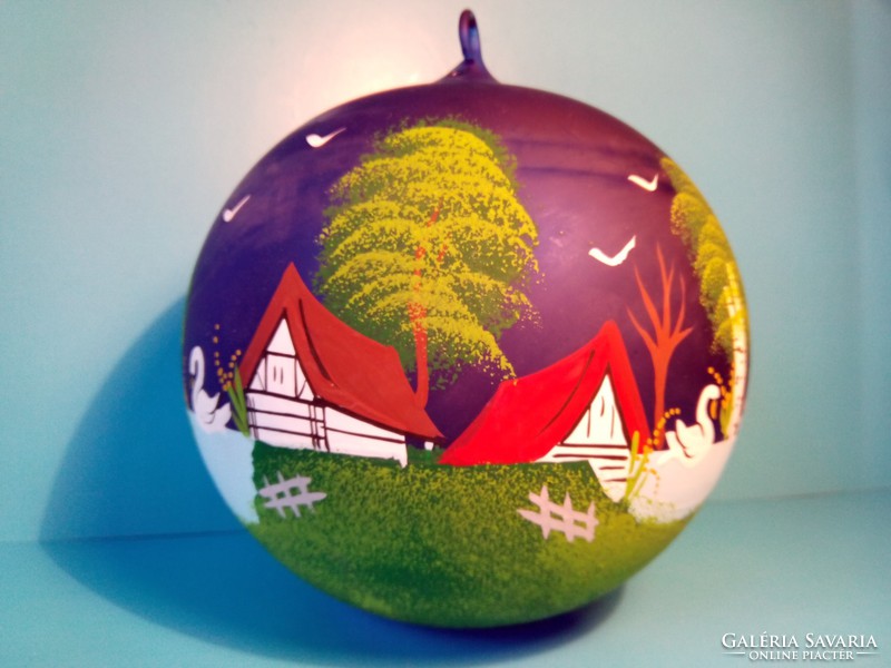 Now it's worth taking! Hand painted glass ornament glass sphere window decoration foam light large size special price