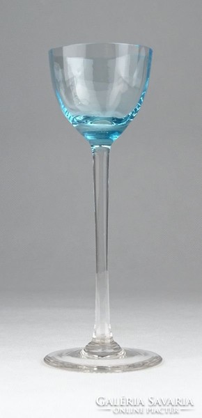 0T310 Antik art deco színezett likőrös pohár