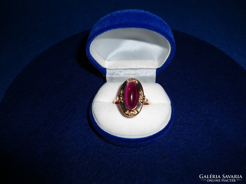 Gold 14k women's stone ring 6.2 Gr
