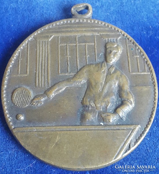 Ludvig Table Tennis Sports Medal 1932 Engraved, Double Sided, Size: 30mm, Eyelet,