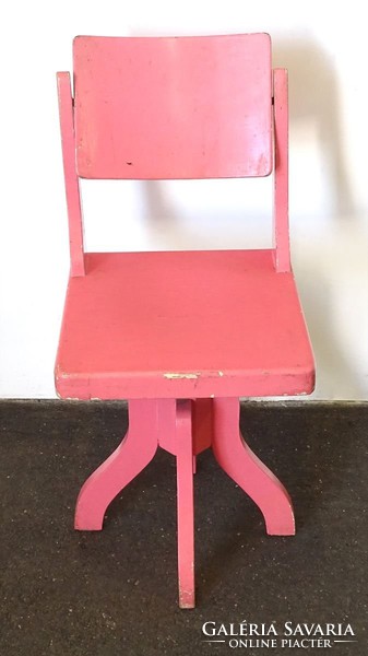0T430 Régi art deco támlás forgó fodrász szék