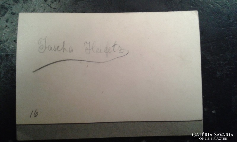 Jascha Heifetz autogram