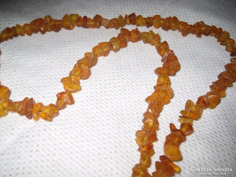 Necklace 170 cm, amber-like