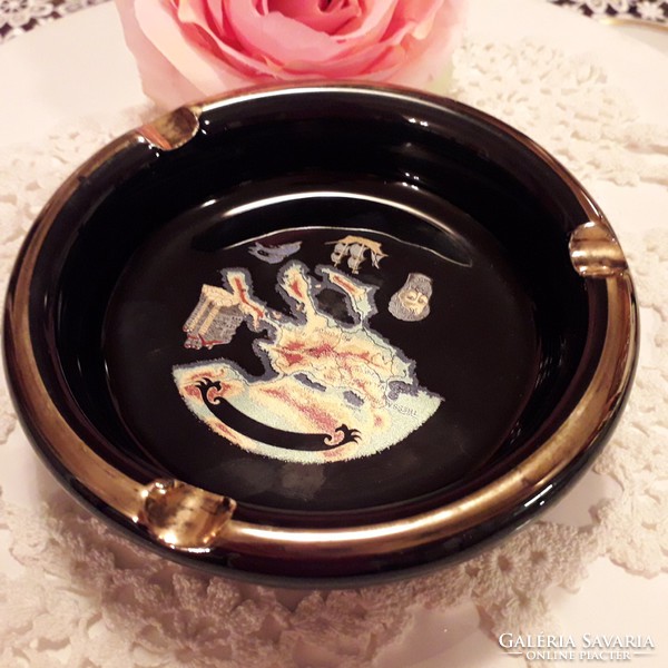Greek porcelain ashtray, ashtray