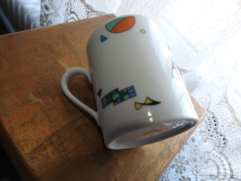 Seltmann Weiden Bavarian mug with modern abstract pattern