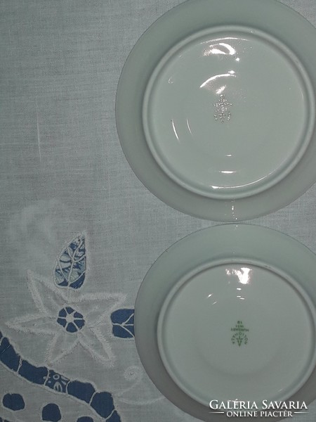 Hollóházi porcelán csészealj (2 db)