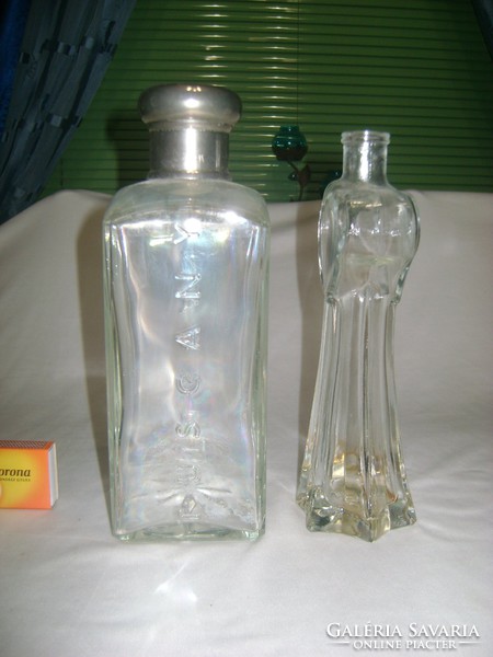 Retro cologne bottle - two pieces together - 24 cm, 22 cm