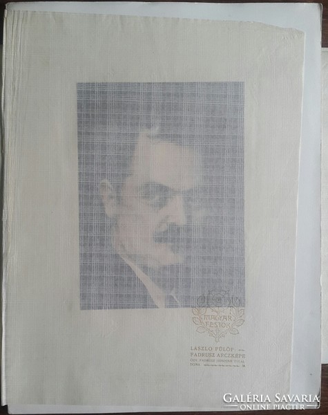 Hungarian painters' prints with photo engraving 6 pcs / price on the last image the paper is dirty