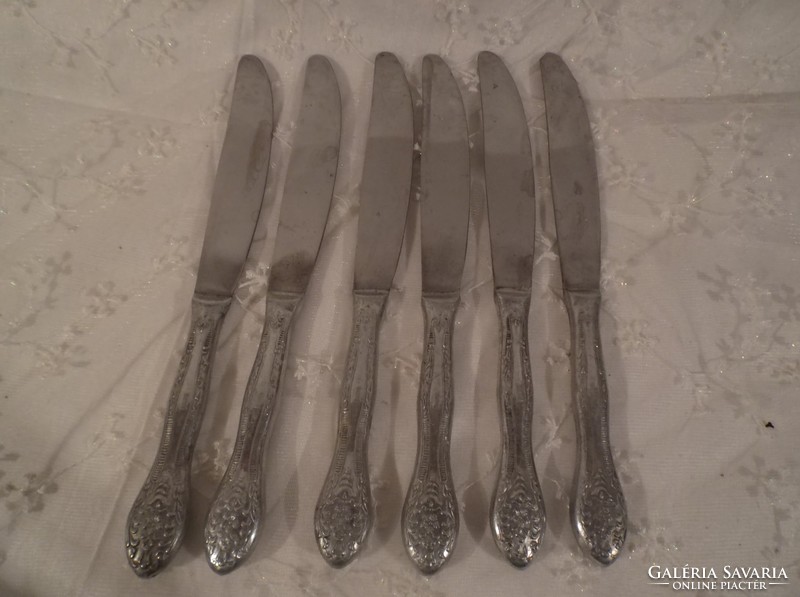 Cutlery - mink - 6 Soviet pieces - 23 x 2 cm, very nice.