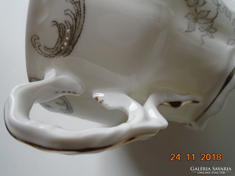 19 Sz imperial embossed baroque tea set, hand numbered