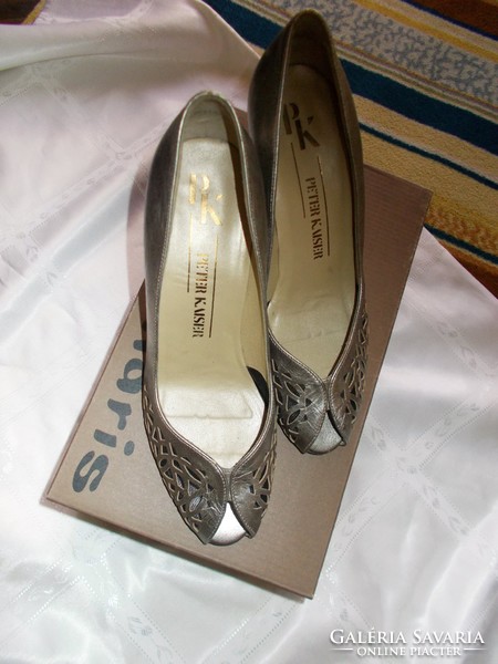 More Beautiful Plus Size For Me Joy Mother Designer Lace Silver Casual Shoe Pumps 39 Peter Kaiser
