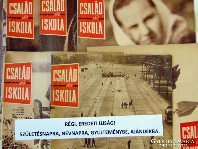 1967 november  /  CSALÁD és ISKOLA  /  SZÜLETÉSNAPRA RÉGI EREDETI ÚJSÁG Szs.:  6363